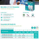 THONG SO KY THUAT BONG DEN LED BULB ESSENTIAL PHILIPS 7W 9W 11W E27 3000K 6500K 230V 