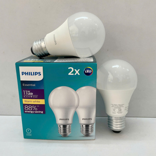 combo set 2 bong den led bulb tron philips essential ledbulb 11w e27 3000k 230v 2ct 6 apr a60 (3)