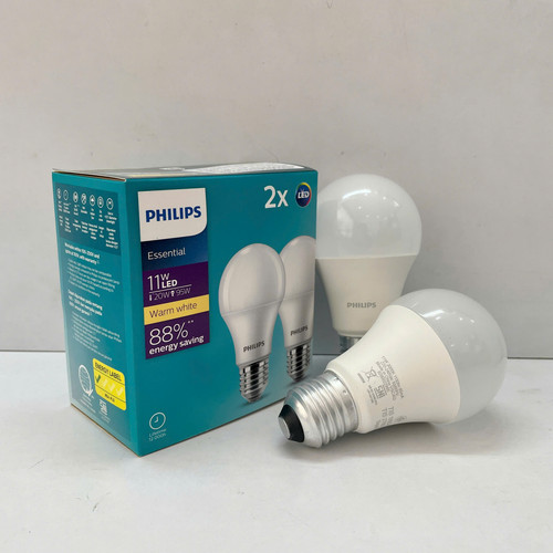 combo set 2 bong den led bulb tron philips essential ledbulb 11w e27 3000k 230v 2ct 6 apr a60 (5)