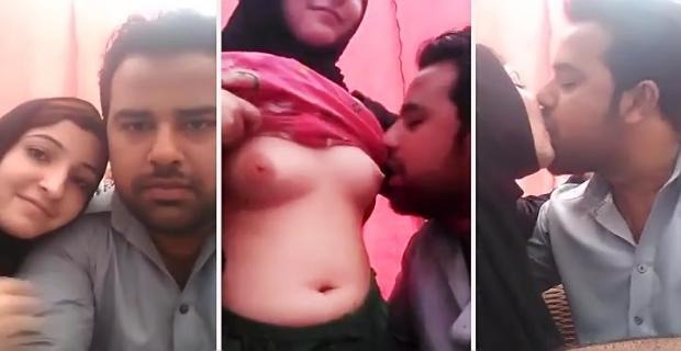 Exclusive Horny Muslim girl sucked breasts mms