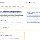 why do people buy mobile homes austin