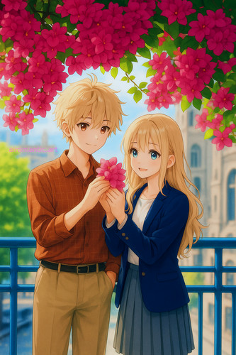 20251115 1925 Anime Couple Under Blossoms remix 01ka3wm2gwff7sndwfrxd59q1a.jpg