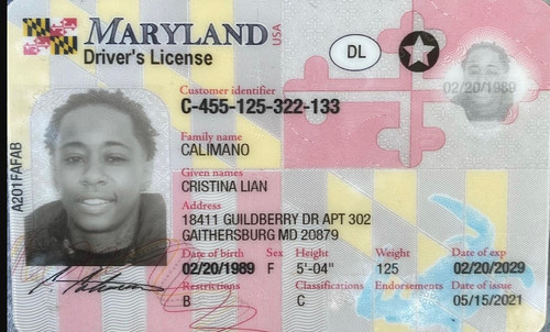 Cristina Lian Calimano license image.1