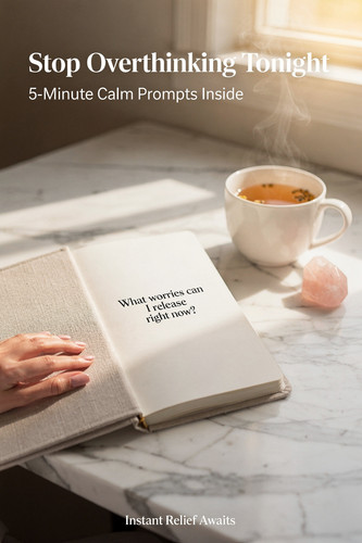 Zainab Lunje Hand gently holding open printable anxiety journal on marble desk 172a21dc 86d4 4502 99.1