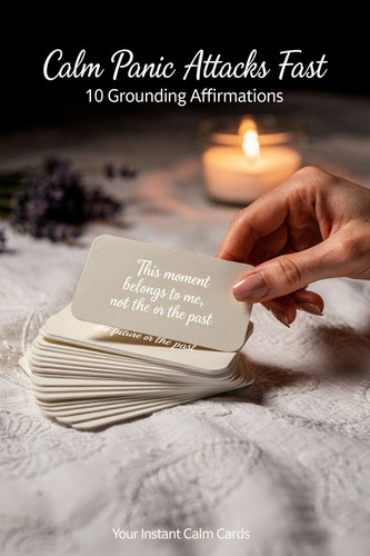 Zainab Lunje Close up of hand selecting printable affirmation card from fanned fa6f40bb f166 49ea ac.1