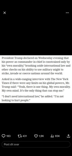 Trump statement