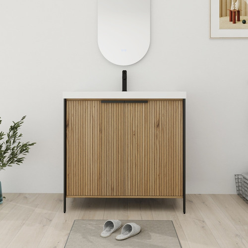 Bathroom Vanity With Sink In 24 30 36 Inch%2C Freestanding Bathroom Vanity With Soft Close Door and .jpg