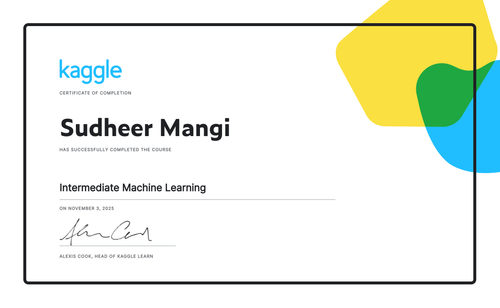 Sudheer Mangi Intermediate Machine Learning.png