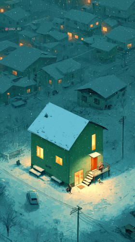 dovakin 2024 deep blue color tone cozy home in winter night in cd91b38b 88f9 46a2 8556 f5d0e7eaa666.jpg