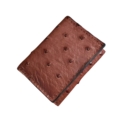 Trifold wallet ostrich brown B07GYX9263.png