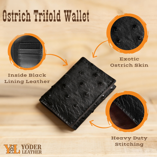 Trifold wallet ostrich black B07GYX9263 (1).png