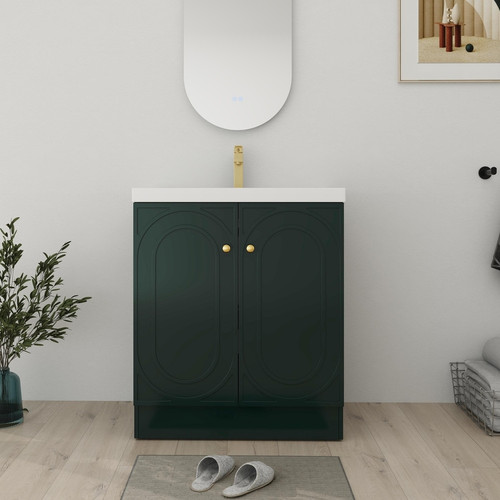 Bathroom Vanity With Sink In 24 30 36 Inch%2C Freestanding Bathroom Vanity With Soft Close Door and .jpg