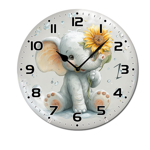cute baby elephant with sunflower 001 01.jpg