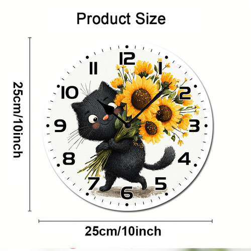 cute black cat carrying sunflower 001 02.jpg