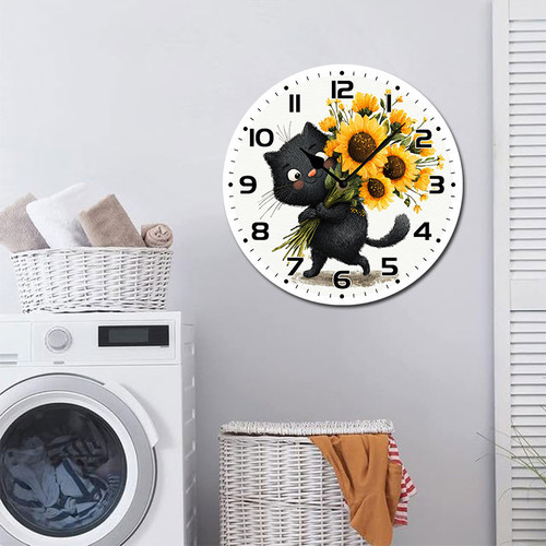 cute black cat carrying sunflower 001 07.jpg