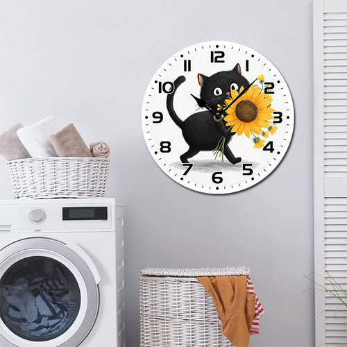 cute black cat carrying sunflower 005 07.jpg