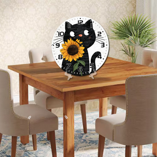 cute black cat carrying sunflower 004 05.jpg