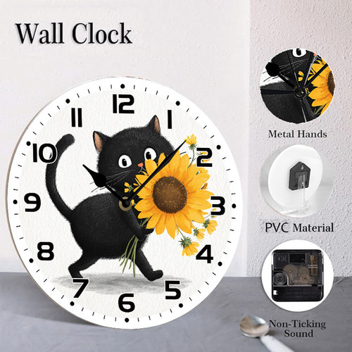 cute black cat carrying sunflower 005 04.jpg