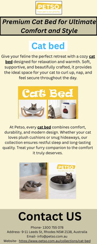 Premium Cat Bed for Ultimate Comfort and Style.jpg