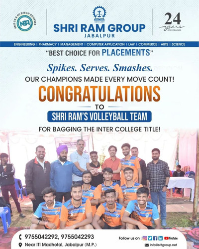 Shri Ram's Volleyball Team Bagged the Inter College Title for 2025.jpg