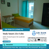 Our study corners at Sri Ram PG Colive help you focus better and stress less.