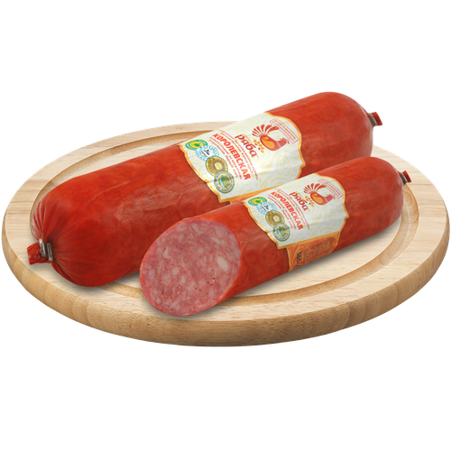 4870203491457 239238 КОЛБАСА КУРОЧКА РЯБА КОРОЛЕВСКАЯ С СЫРОМ П К 560ГР В У.png