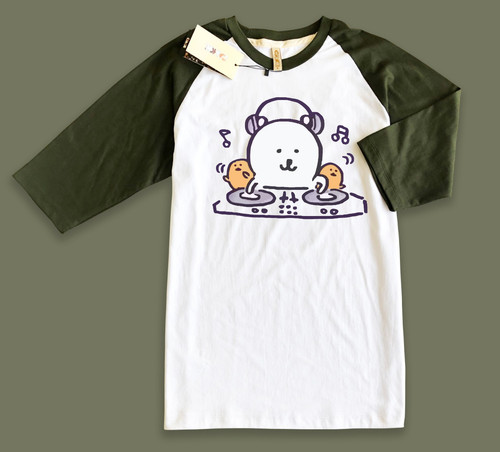 Raglan T Shirt 06 Green White.jpg