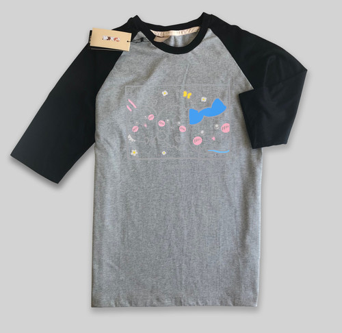 Raglan T Shirt 08 Black Grey.jpg