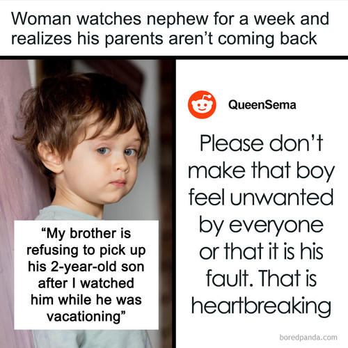 woman lost brother refusing pick up kid.jpg