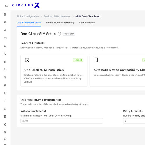 One Click eSIM Configuration via Operator Portal