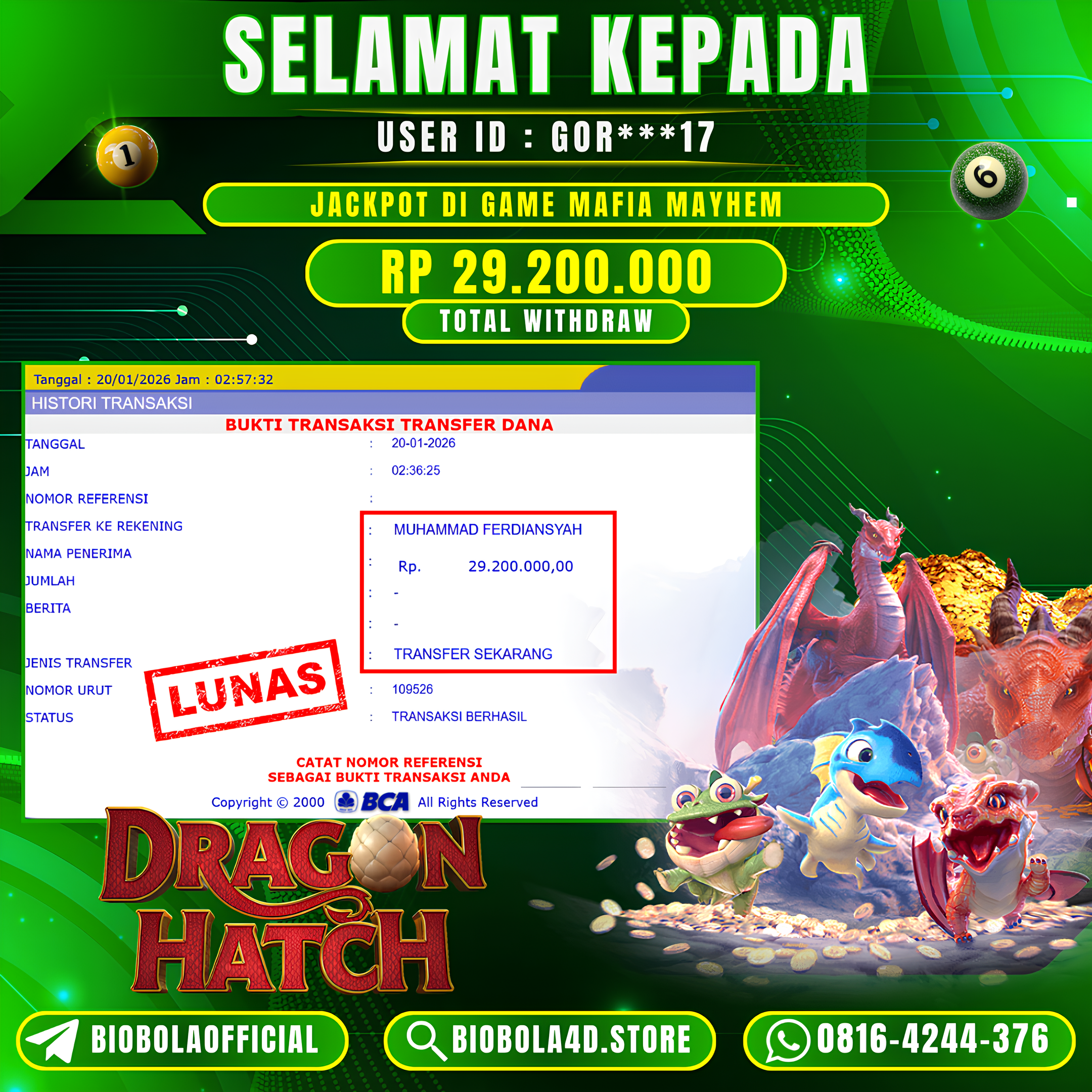 JP Mafia Mayhem PG SOFT 29 JT DI BAYAR LUNAS !!