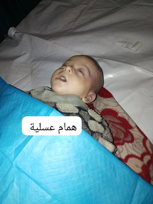 وفاة الطفلة "شذا أبو جراد" سبعة أشهر بسبب البرد القارس بمدينة غزة قبل قليل....