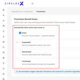 Promotion Termination based on Service Account State