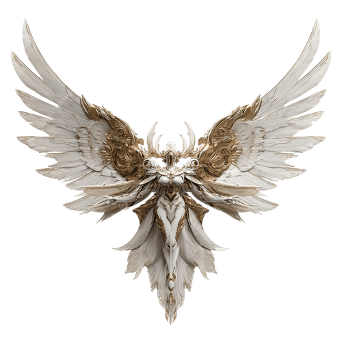 pngtree seraphim angel with six massive wings in 4k hd 3d png image 21810420.png