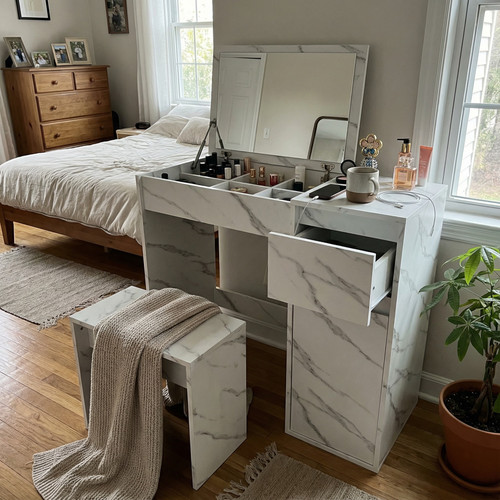 Found the ideal white dressing table for my small box room.jpg