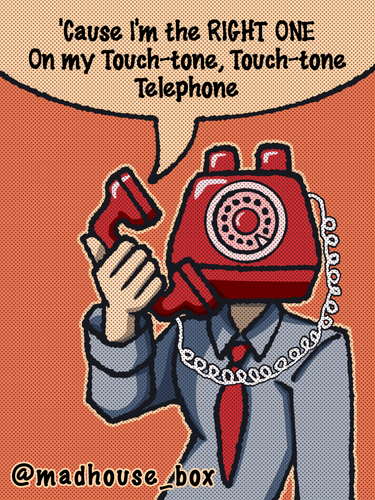 touch tone tele phone guy by madhouse box dgshot9