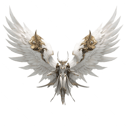 pngtree seraphim angel with six massive wings in 4k hd 3d png image 21810421.png