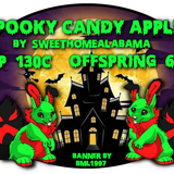 spooky candy apples