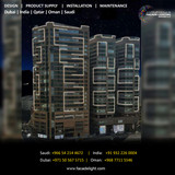 Babel Tower Nighttime Facade Identity