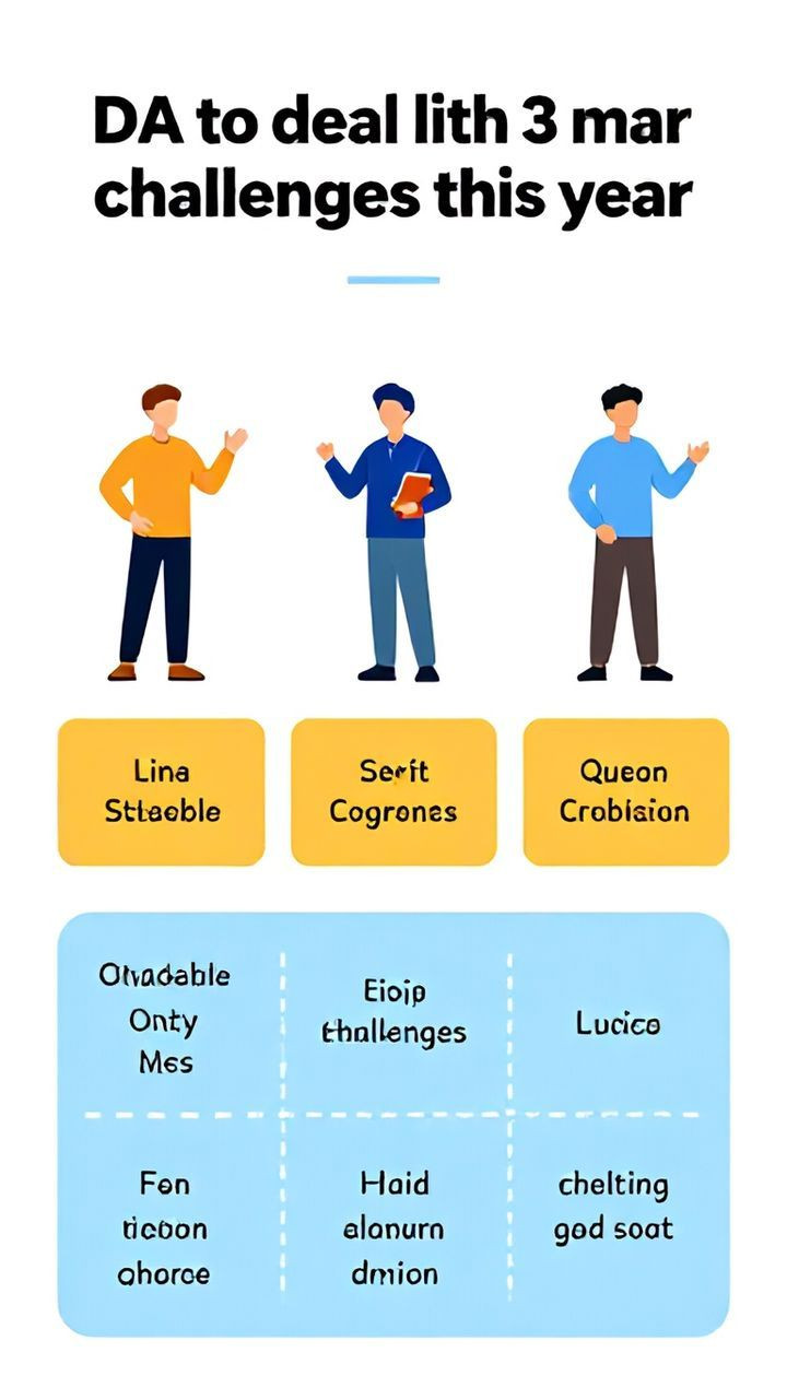 DA to deal with 3 main challenges this year