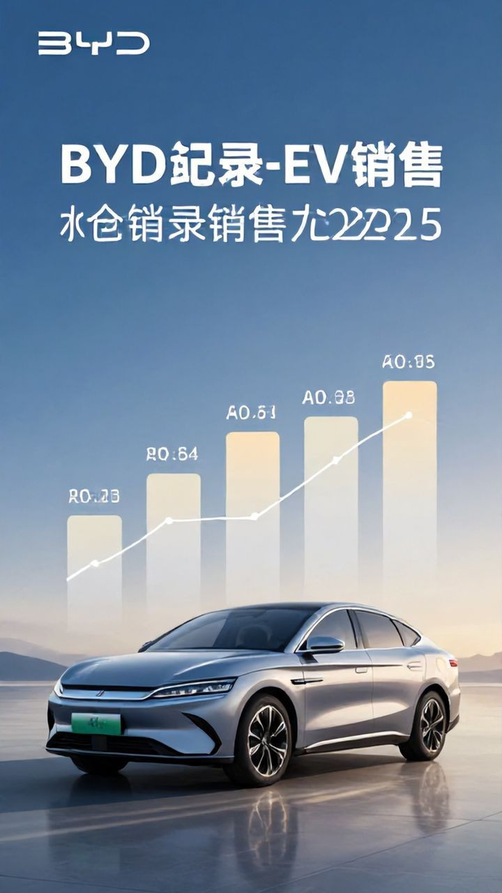 China's BYD logs record EV sales in 2025