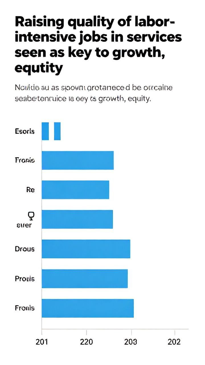 Raising quality of labor-intensive jobs in services seen as key to growth, equity