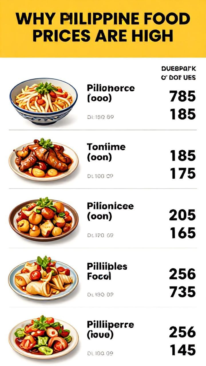 Why Philippine food prices are high