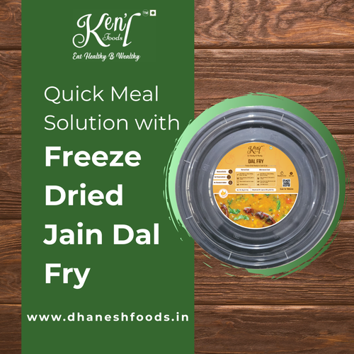 Quick Meal Solution with Freeze Dried Jain Dal Fry.2