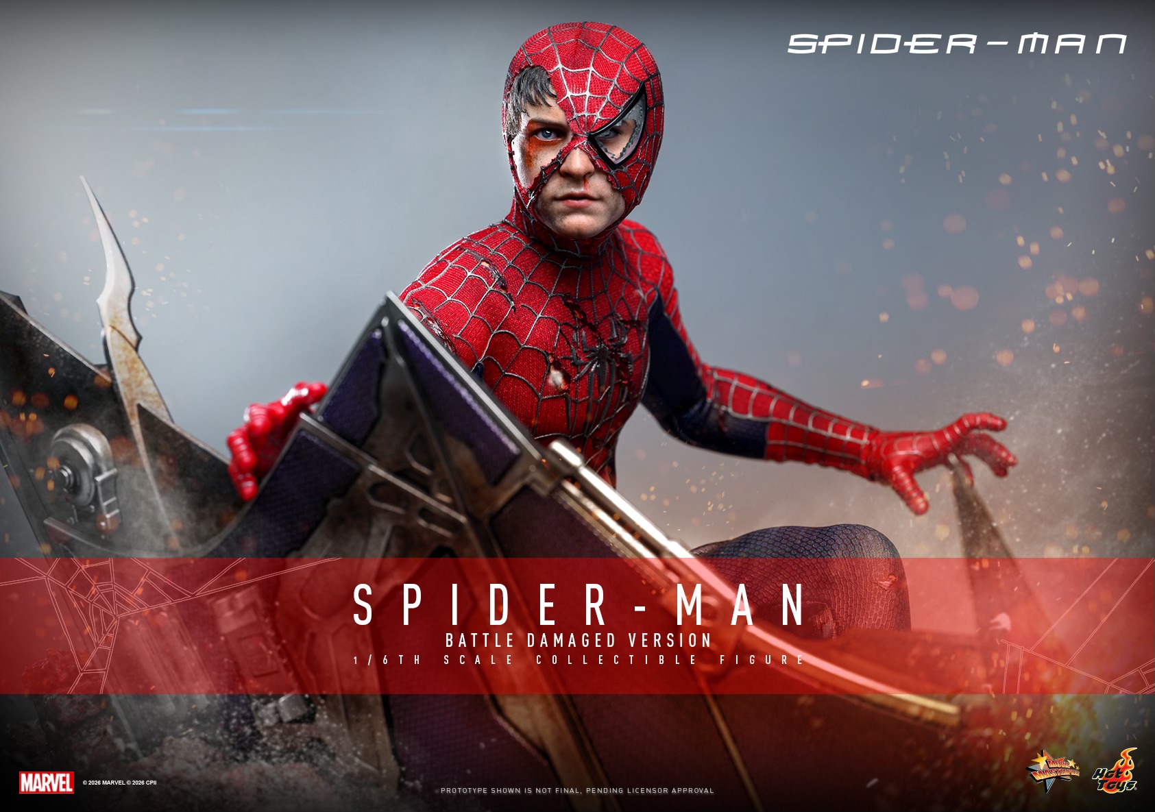 Hot Toys Offers a Raw and Worn Version of Spider-Man in 1/6 Scale