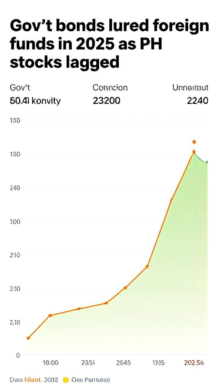 Gov’t bonds lured foreign funds in 2025 as PH stocks lagged