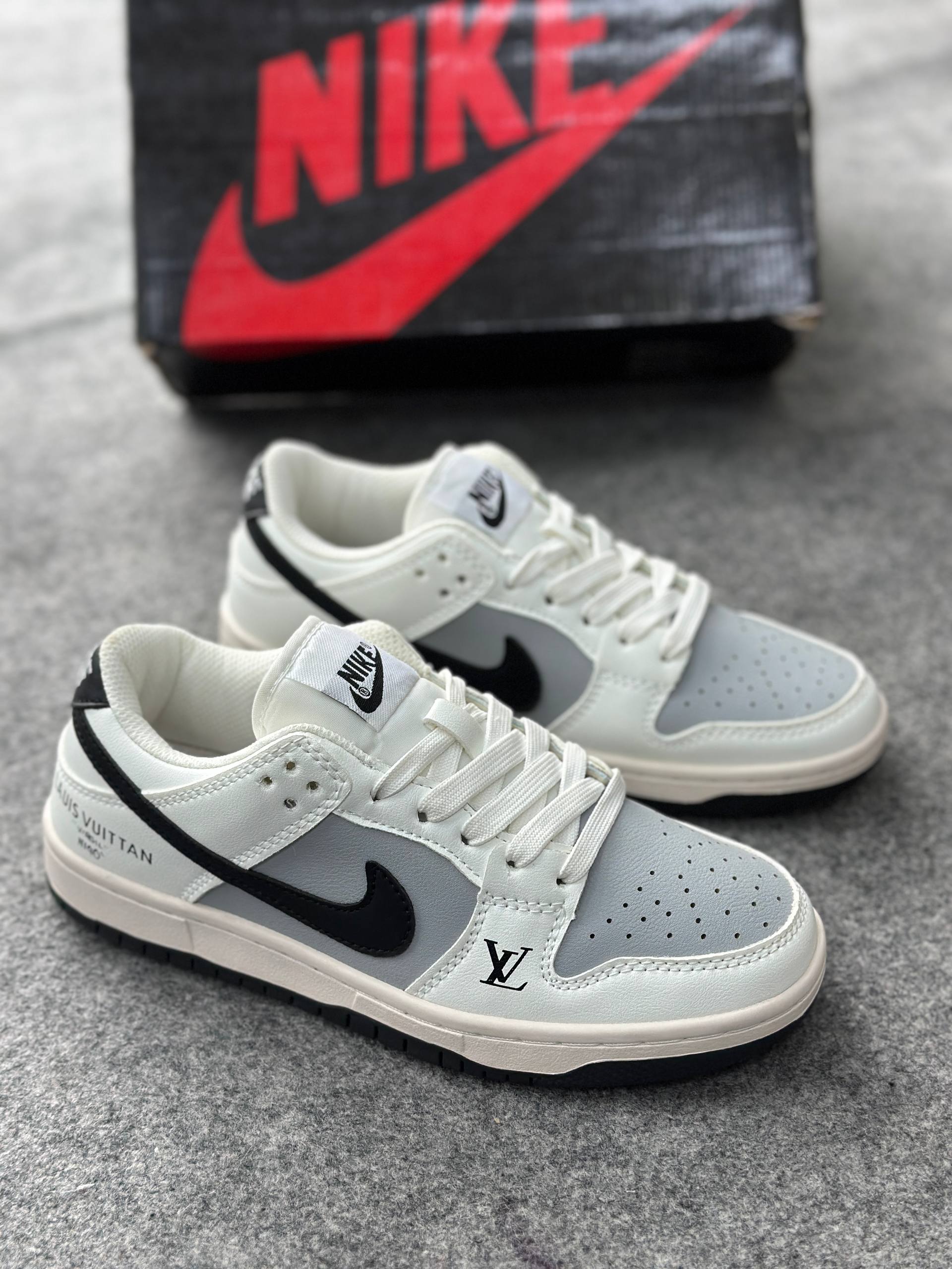 Nike SB Dunk Low x Louis Vuitton Grey Black , X Sb Lv