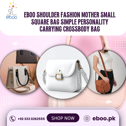 Eboo Shoulder Fashion Mother Small square Bag Simple Personality Carrying Crossbody Bag.png
