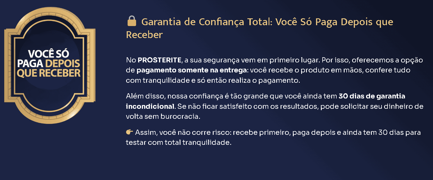 Prosterite Gotas suplemento masculino apresentação