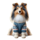 collie Hund, Winter (8)